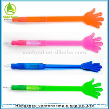 Hot sales plastic hand shape gestures pen for advertising